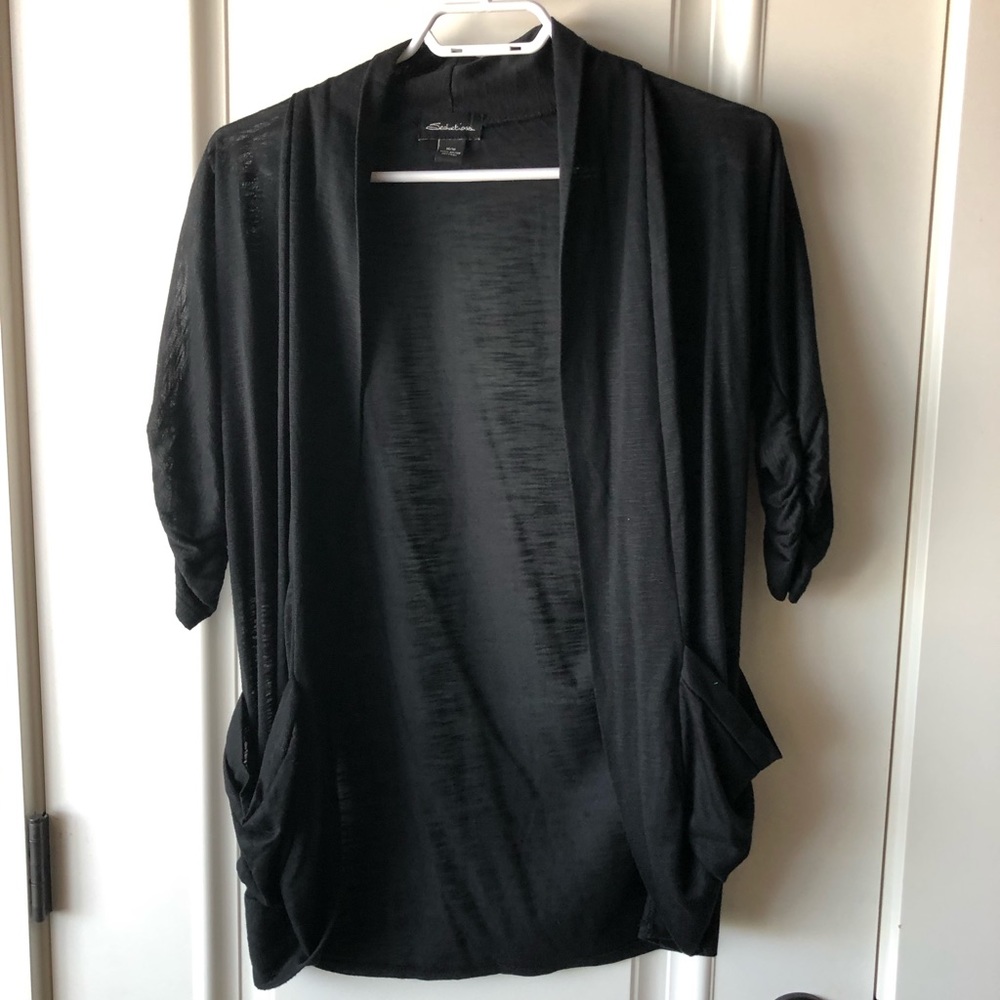 Black Cardigan with Pockets